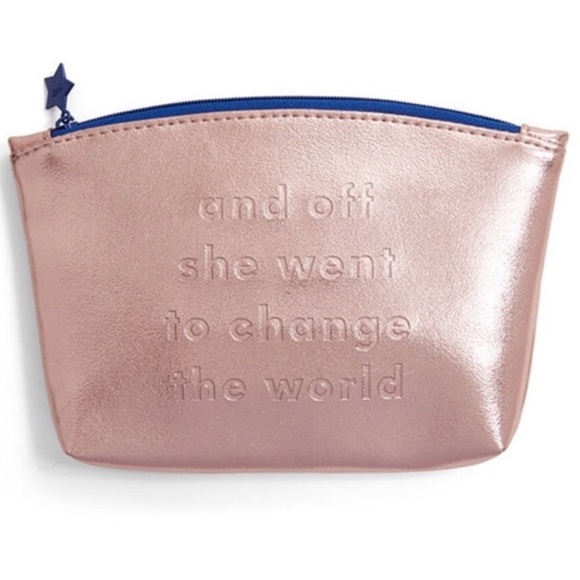 IPSY AND OFF SHE WENT TO CHANGE THE WORLD MAKEUP BAG NWOT - Picture 1 of 7